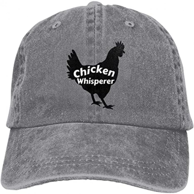 Alefdolf Chicken Whisperer Adjustable Snapback Cap Demin Baseball Cap Vacation Jeans Hat for Men Women Boy Girl Cap 